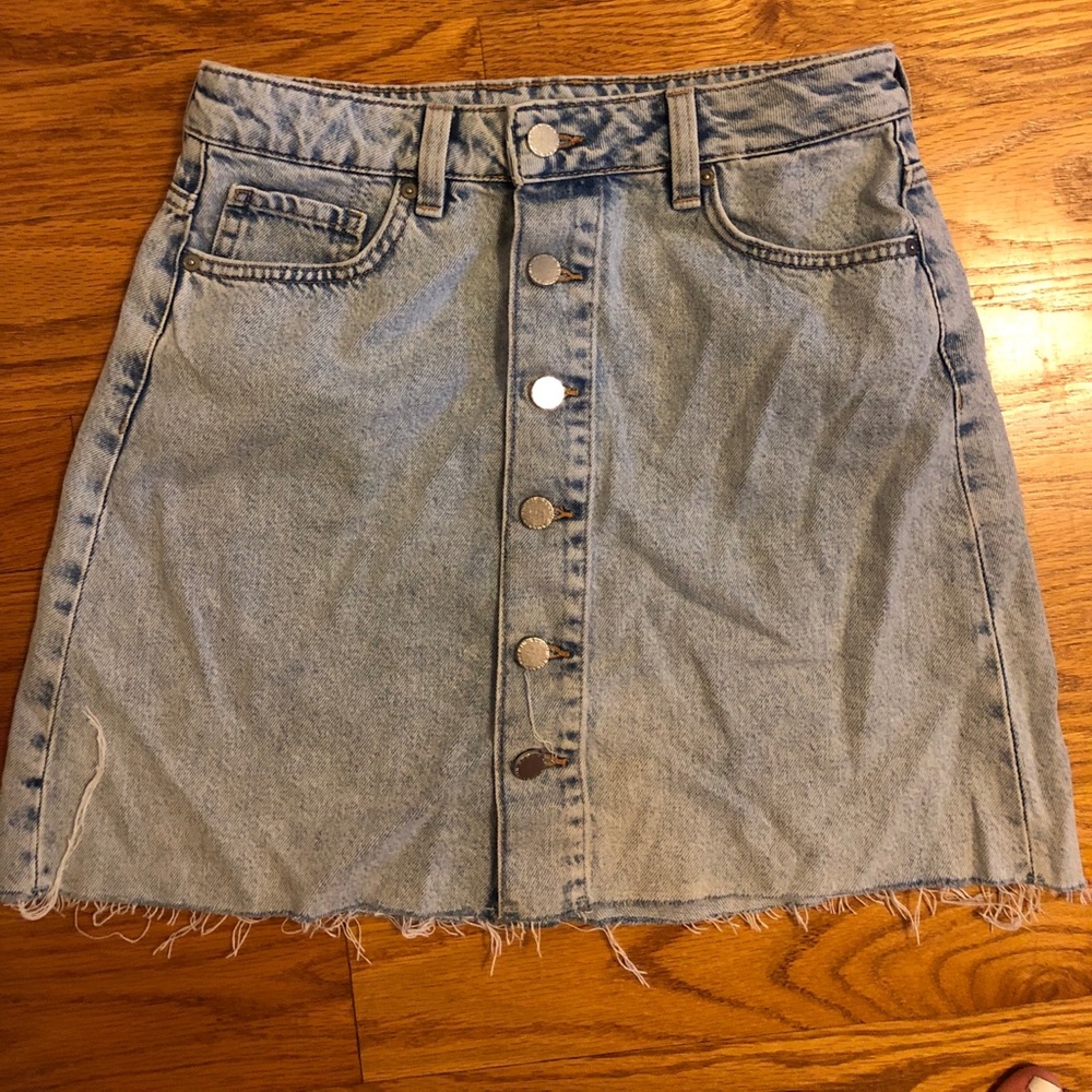 Cute Jean Button Up Skirt Never Been Worn